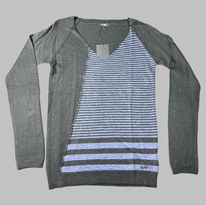 C’N’C Costume National sweater striped v-neck lightweight jumper